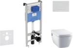 Ideal Standard ProSys - Falra szerelhető, zuhanyzós WC és ülőkés szett TECEone, gombok Oleas M1, perem nélküli, SoftClose, króm, króm ProSys120M SP60 (ProSys120M SP60)