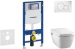 Geberit Duofix - Készlet fali beépítéshez, WC és ülőkeTece One, Sigma01 gombok, perem nélküli, SoftClose, alpesi fehér 111.300. 00.5 NT1 (111.300.00.5 NT1)