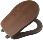 SAPHO RETRO Soft Close WC-ülőke, dió/bronz (108640) (108640)