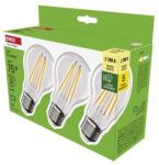 EMOS LED izzó Filament A60-körte / E27 / 5 W (75 W) / 1 060 lm / meleg fehér. 3db/doboz