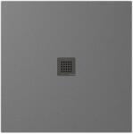 SAPHO POLYSAN TRENECA vágható öntöttmárvány zuhanytálca, 90x90cm, matt szürke (84300.31) (84300.31)