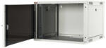Lande LN-EUBOX07U5445-LG-1 EURObox 19" 7U 540x450 szürke fali rack szekrény