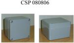 Csatári Plast CSATÁRI PLAST CSP 080806 Ex poliészter doboz, üres, 80x80x60mm, IP 65 fekete, halogénmentes (CSP11080806) (CSP11080806)