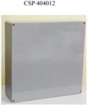 Csatári Plast CSATÁRI PLAST CSP 404012 Ex poliészter doboz, üres, 400x405x120mm, IP 65 fekete, halogénmentes (CSP11404012) (CSP11404012)