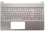 HP 15S-EQ 15S-FQ 15-DY 15-EF series M17184-B31 amerikai angol (US) kiosztású billentyűzettel palmrest/topcase felső burkolat ezüst