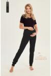 Taro Pantaloni de trening Joggeri Gravidy negri, S