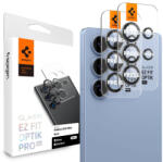 Samsung Galaxy S25 Ultra SM-S938, Kamera lencsevédő fólia, ütésálló fólia, Tempered Glass (edzett üveg), Spigen Glastr Ez Fit Optik Pro HD, fekete, 2 db / csomag