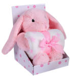 DuetBaby babatakaró plüss játékkal-Rózsaszín