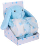 DuetBaby babatakaró plüss játékkal-Kék - babyland-shop