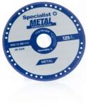  Specialist+ Gyémántszemcsés fém és általános célú vágókorong 125x1, 4x2 (11/2-VD125R)