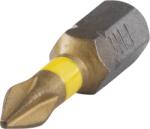 wolfcraft 2db csavarozó bit Torsion TiN 25mm Philips PH2 (1323000)