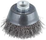 wolfcraft Üregelő drótkefe acélszálas, hullámosított, Ø60mm M14, sarokcsiszolóhoz (2107000)