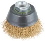 wolfcraft Üregelő drótkefe rézszálas, fonott, M14, Ø70mm, sarokcsiszolóhoz (2748000)