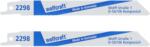 wolfcraft Szablyafűrészlap 2db HSS 1-3mm 152/131mm d=1.4mm (2298000)