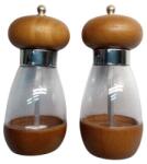 Vyrobeno pro NK HOLDING 2 db só- és borsőrlő, sötét fa - akril, 15 cm