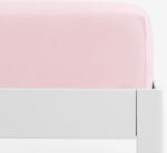 Goldea cearceaf de pat cu elastic din jersey - roz pastel 140 x 200 cm