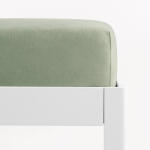 Goldea cearceaf de pat cu elastic din jersey - verde salvie 160 x 200 cm