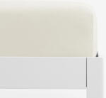 Goldea cearceaf de pat cu elastic din jersey - crem 120 x 200 cm