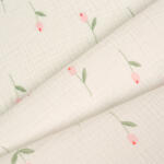 Takoy Dupla géz Bella fehér - rózsaszín tulipánok