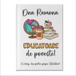 Gravolo Agenda Personalizata Alba model Educatoare de Poveste (C1175)