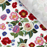 Takoy Jersey Takoy virág hímzés utánzat, rózsa nyomtatás
