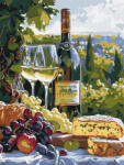 Ideyka Set pictura pe numere, cu sasiu, Chardonnay, 30x40 cm (KHO5708) Carte de colorat
