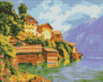 Ideyka Set goblen cu diamantre, cu sasiu, Golf linistit, 40x50 cm (AMO7529)