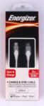 Energizer USB kábel, USB-C - Lightning (Apple), 2m, ENERGIZER, fehér (EKA10) - irodasziget