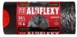 Alufix Szemeteszsák, zárószalagos, 35 l, 15 db, 53×60 cm, 28 , ALUFIX Aluflexy, fekete (KHK964)