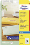 AVERY átlátszó címzés címke 45, 7x21, 1mm - J4720-25