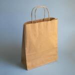  Sodrottfüles papírtáska 18x8x23 cm barna