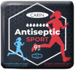 CARIN Antiseptic Sport Șervețele sanitare ultra-subțiri cu aripi pentru sportivi, 9 bucăți