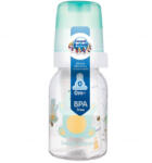 Canpol babies , biberon subțire cu tetină cu debit lent, Happy Animals, de la naștere, 120 ml
