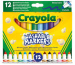Crayola Crayola: 12 db tompahegyű lemosható filctoll (58-8340)