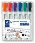 STAEDTLER Lumocolor® 351 B Táblamarker Készlet - 2-5 mm, Vágott, 6 Különböző Szín (351 B WP6)