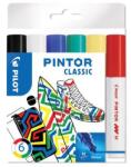 Pilot Pintor M Dekormarker Készlet - 1, 4 mm, 6 Különböző Klasszikus Szín (PIN-NORM-S6-M)