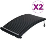 vidaXL 2 db ívelt napelemes medencefűtő panel 110 x 65 cm (VD3059850)