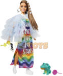 Mattel Extra Fashionistas baba szivárványkabátban GYJ78 - Mattel (GYJ78)