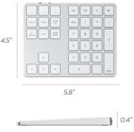 SATECHI ST-XLABKS Aluminium Bluetooth ezüst bővített numerikus billentyűzet (ST-XLABKS) - oneclick