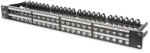 ASSMANN 48port 19" 1U fekete moduláris üres patch panel