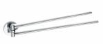 SAPHO XR405 X-Round dupla törülközőtartó 42 cm, ezüst