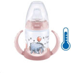 Nuk Baba tanuló itatópohár NUK Mici mackó hőmérséklet jelzővel 150 ml rózsaszín - babacokmok