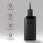 AXAGON ACU-DPQ65 GaN USB-A + 2xUSB-C PD3.0/QC4+/PPS/Apple 65W hálózati töltő (ACU-DPQ65) - oneclick