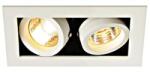 SLV KADUX 2 GU10 DOWNLIGHT, szögletes, matt fehér, max. 2x50W