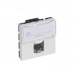 Legrand RJ 45 priza Mosaic - category 6 STP - 2 module - alb (076566)