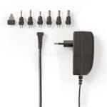 Nedis ACPA003 univerzális hálózati adapter, állítható 9V-24V, 1, 8m, 24W, 6 cserélhető adapter fej, fekete (ACPA003) (ACPA003)