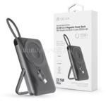 DEVIA ST112834 Extreme Speed Series Magnetic 4in1 22.5W Type-C 10.000 mAh szürke powerbank/állvány (ST112834) (ST112834)