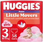 Huggies Pants bugyipelenka 3, 6-11 kg, Mega pack, Lánynak, 58 db