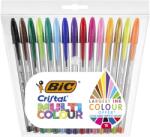 BIC Cristal többszínű tollkészlet, 1, 6 mm, különböző színekben, műanyag doboz, 15db (964899)