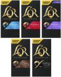 L'OR 5 x L'OR kávékapszula készlet: Espresso minden íz, 50 ital, kompatibilis a Nespresso®* rendszerrel, 50 alumínium kapszula (4056324)